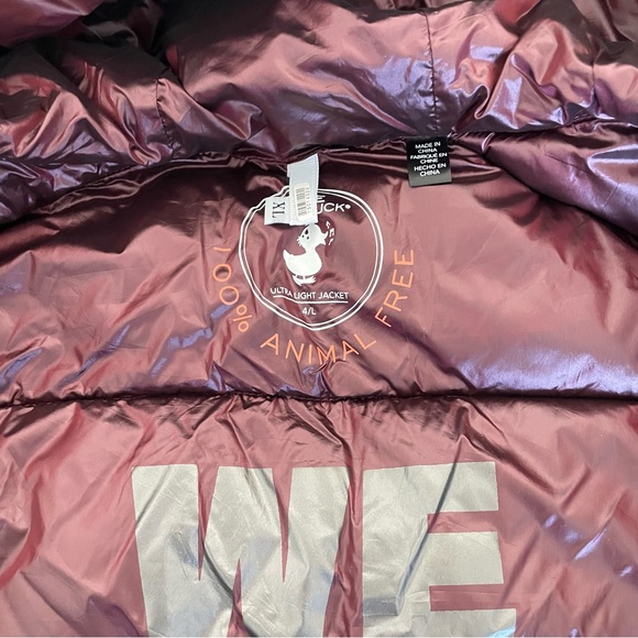 SAVE THE DUCK Burgundy Puffer Jacket - Picture 6 of 8